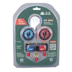 Hongsen HS-M01 2'li Manifold Seti - R22, R134a, R1234yf Soğutucu Gazları ile Uyumlu
