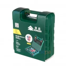 Hongsen HS-M02-410-22-A 2'li Manifold Seti (Çantalı) - R134A, R22, R32, ve R410