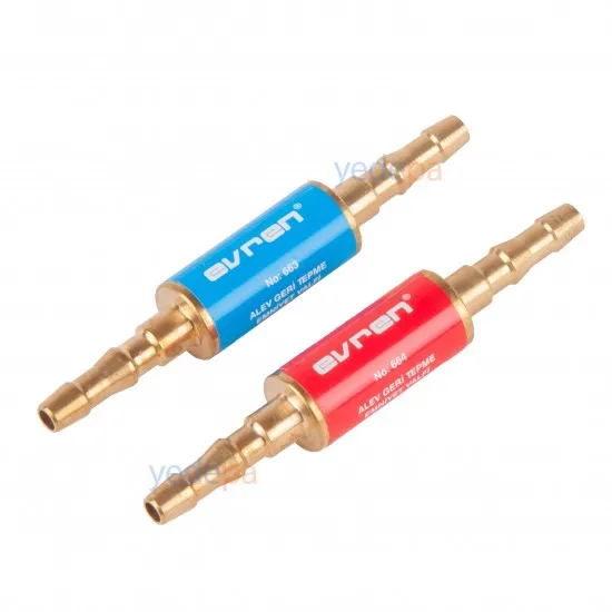 Hortum Arası Alev Geri Tepme Emniyet Valfi Seti