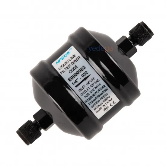 Hpeok PKEK-052 Likit Hattı Kurutucu Filtre Drayer | 1/4" Rakorlu Bağlantı | R134a, R22, R410A, R407C, R404A, R502 Uyumlu