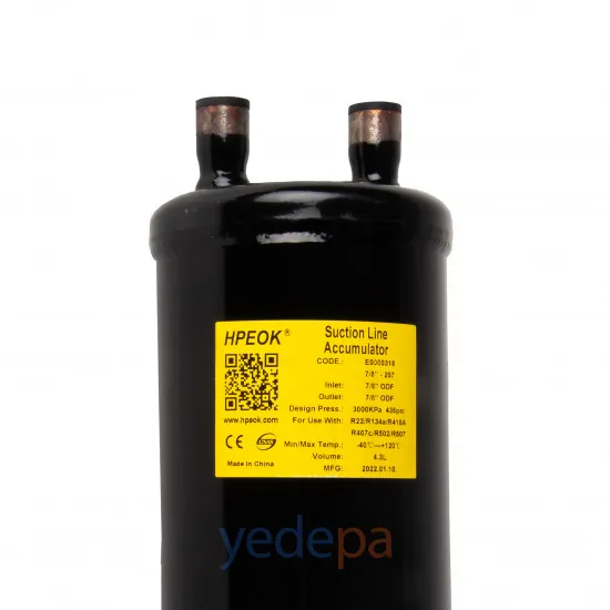 HPEOK PKQ-207 7/8" Likid Tutucu Emiş Hattı Akümülatörü