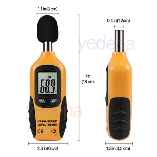 HT-80A Gürültü Ölçme Cihazı Desibelmetre