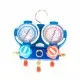 İki Valfli Manifold Gösterge Saati R22, R134a, R404A, R410A - Anti-Çarpışma Serisi - Çantalı, Hortumlu