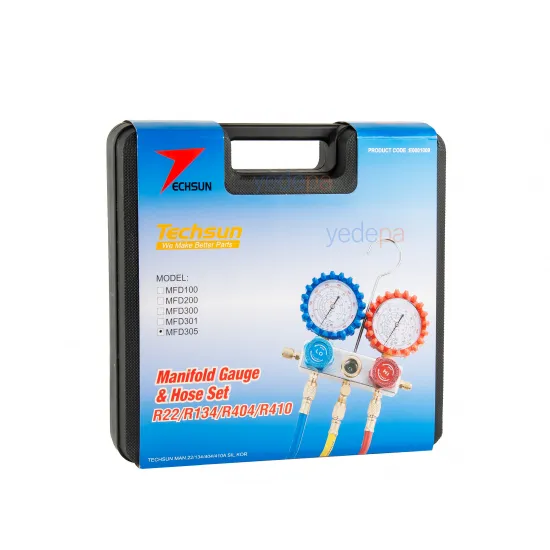 Techsun MFD305 Çantalı ve Gözetleme Camlı Manifold Seti