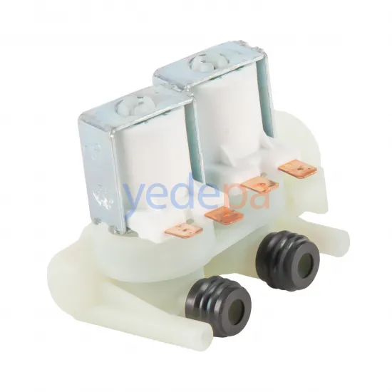 İkili Su Giriş Ventil Vana 180° Geçmeli - İndesit, Ariston, Hotpoint Uyumlu