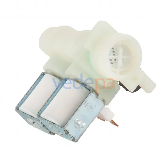 İkili Su Giriş Ventil Vana 180° Geçmeli - İndesit, Ariston, Hotpoint Uyumlu