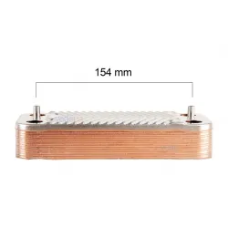 ITM Plakalı Eşanjör 14 Plaka Dalgalı Tip 154 mm (PHE117) | Eca / Nova / Bosch / Alarko / Viessmann Kombi