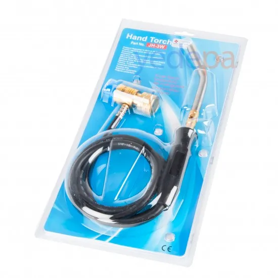 JH-3W Uzun Namlulu El Tipi Propan - MAPP Gaz Torç Hamlaç Elcek (Şaloma) ve MAPP Gaz Dolu Kartuşu