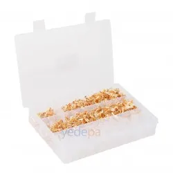 Kablo Soketi Seti - 600 Adet 6.3mm, 100 Adet 4.8mm Küçük Kılıf, Elektrik ve Elektronik Bağlantılar İçin Güçlü ve Dayanıklı Çözüm