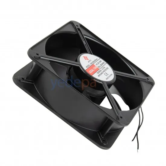 Kare Fan Motoru (200×200×60 mm – 75W – AC 220–240V – 0.31A – Bilyalı Rulmanlı) | Axial Fan