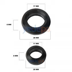 Kombi Plakalı Eşanjör Büyük ve Küçük Conta Seti - Bosch Uyumlu