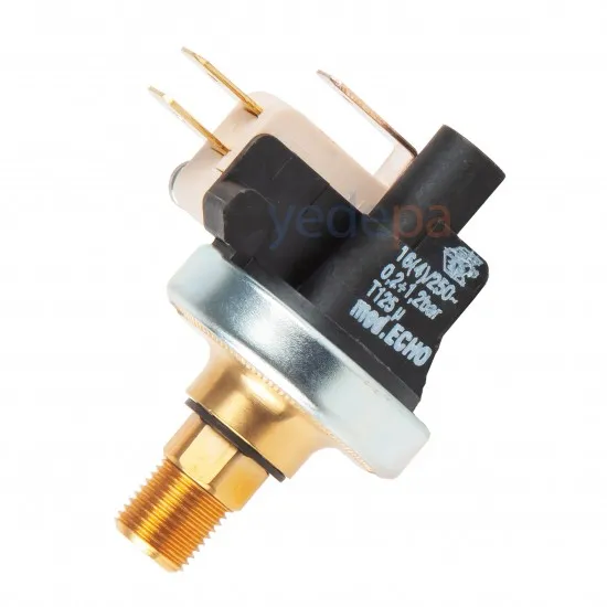 Kombi Su Basınç Anahtarı - 3 Soket, 1/8 İnce Diş Pirinç - Buderus, Bosch Uyumlu