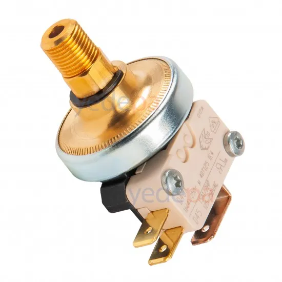 Kombi Su Basınç Anahtarı - 3 Soket, 1/8 İnce Diş Pirinç - Buderus, Bosch Uyumlu