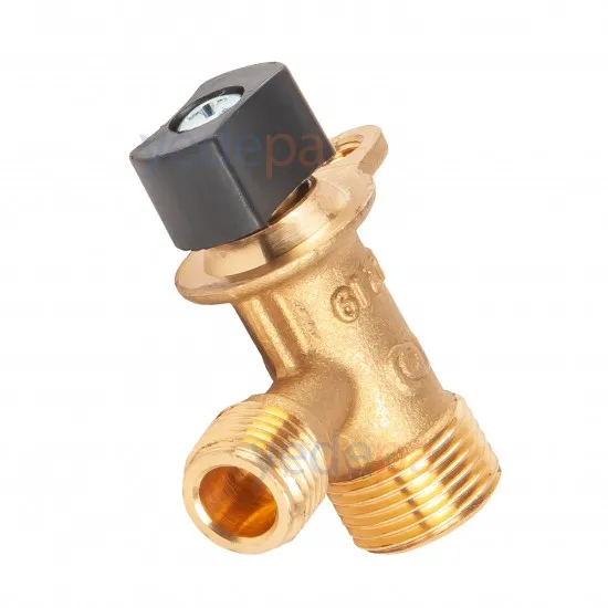 Kombi Su Doldurma Musluğu - Ferroli Blue Helix Uyumlu - 3/8 x 1/4 Vidalı, Siyah Başlıklı