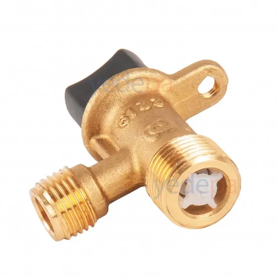 Kombi Su Doldurma Musluğu - Ferroli Blue Helix Uyumlu - 3/8 x 1/4 Vidalı, Siyah Başlıklı