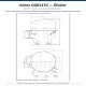Konor GQR14TG Hermetik Kompresör – 3/8 HP, R134a, 1.320 W / 4.504 BTU/h