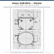 Konor GQR16KG Hermetik Kompresör – 3/4 HP, R404A, 2.420 W / 8.257 BTU/h