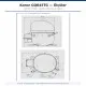 Konor GQR45TG Hermetik Kompresör – 1/6 HP, R134a, 440 W / 1.501 BTU/h