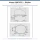 Konor GQR70TG Hermetik Kompresör – 1/5 HP, R134a, 725 W / 2.474 BTU/h