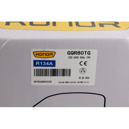 Konor GQR80TG ჰერმეტული კომპრესორი – 1/4 HP, R134a, 790 W / 2.696 BTU/h