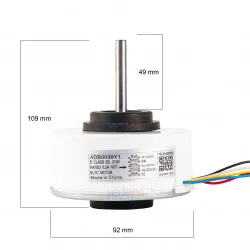 LG Arçelik İnverter Klima BLDC Fan Motoru DC 310V 0.2A (ADB0030Y1 - EAU62883010)