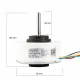 LG Arçelik Klima BLDC Fan Motoru DC 310V 0.2A (ADB0030Y1 - EAU62883010)