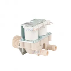 LG Washing Machine Double Water Inlet Valve 12V DC 180° Screw Mount – 5220FR2067J (5220FR1251G)