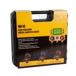 MG-10 Yüksek Hassasiyetli Dijital Manifold Saat Seti - 88 Soğutucu Gaz (R410A, R32, R134a, R22 vb.) Uyumlu, Vakum ve Kaçak Test Fonksiyonlu