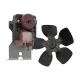 Nofrost Buzdolabı Ayaklı Kondenser Fan Motoru + Pervane - Bosch, Siemens, Profilo, Vestel Uyumlu