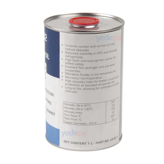 Lubreeze Poliol - Ester (Poe) NXT- 32 Kompresör Yağı 1 Lt