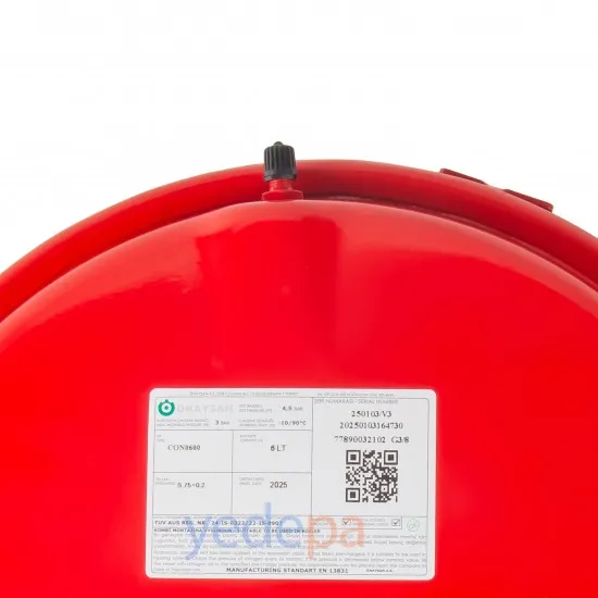 Önaysan 6 LT 3/8" Braketli Kombi Genleşme Tankı - Worcester, Bosch, Vokera, Greenstar Uyumlu