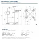 Panasonic C-SBN353H8D Vanasız Scroll Kompresör – 4,5 HP / 44.300 BTU, R410A