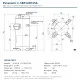 Panasonic C-SBP120H15A Scroll Kompresör – 3,5 HP / 33.800 BTU, R410A