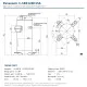 Panasonic C-SBS120H15A Scroll Kompresör – 3,5 HP / 33.100 BTU, R134A-R404A-R407C