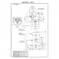 Panasonic 8 Hp CSCN 583 H8K Emme-Basma Vanalı Kompresör