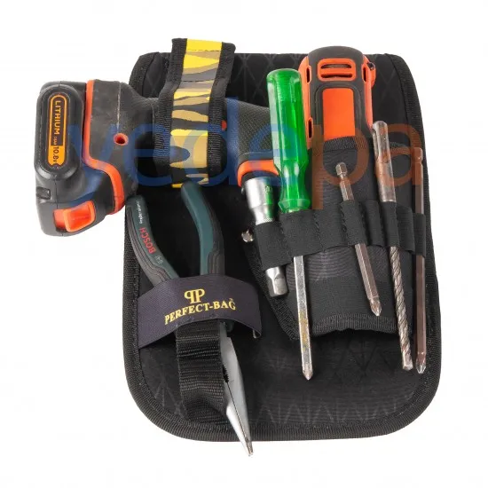 Perfect-Bag Matkap Takılabilen Bel, Bacak Sabitlemeli Alet Çantası – Su Geçirmez, PVC Kaplı
