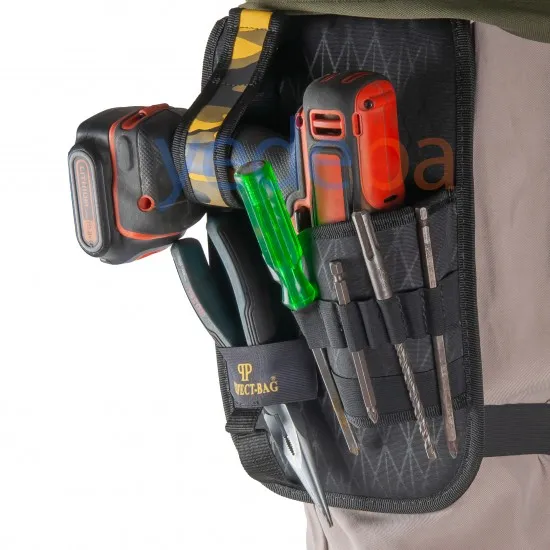Perfect-Bag Matkap Takılabilen Bel, Bacak Sabitlemeli Alet Çantası – Su Geçirmez, PVC Kaplı