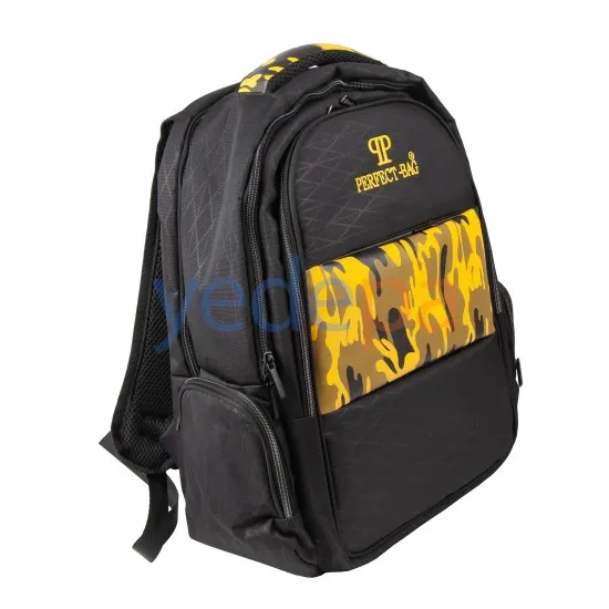 Perfect-Bag S001 Sırt Alet Çantası – Su Geçirmez PVC Kaplı, 17 Cepli, Laptop veya Tablet Bölmeli