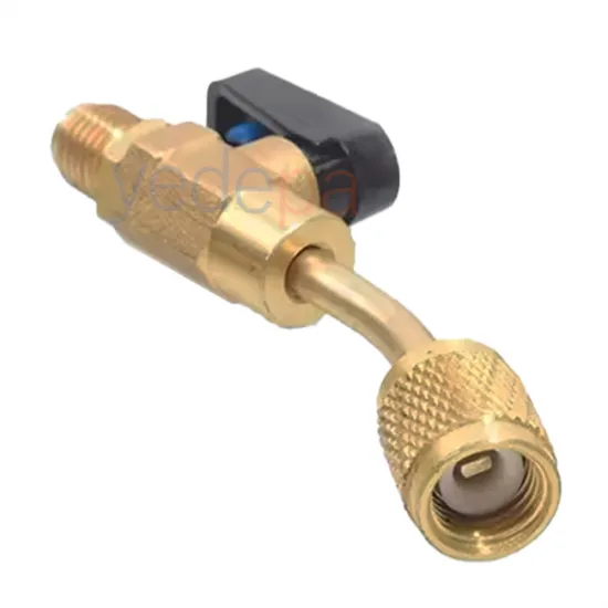 R22 - R134A Gaz Şarj Hortum Uzatma Adaptörü Vanalı