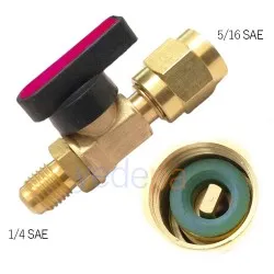 R22 ve R134a'dan R410a'ya Çevirici Vanalı HVAC Hortum Aparatı