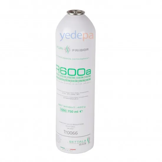 R600A Ev Tipi Soğutucu Buzdolabı Gazı Frigor (Alüminyum Tüp) - 750 ML