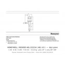 Resideo (Honeywell) AEL-222214 Otomatik Ekspansiyon Valfi – AEL 4,0 | 1-7 bar Sabit Basınç, 1/4