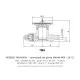 Resideo (Honeywell) TMX-00039 Termostatik Üst Gövde – R404A, MOP −10 °C, Dengeli Port, PS 34 bar