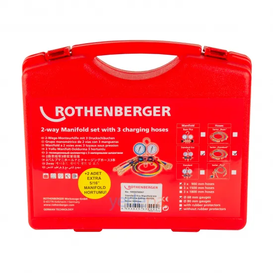 Rothenberger 1000050067 5 Hortumlu Manifold Seti (Çanta)