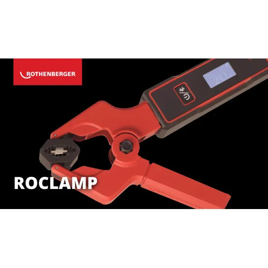 Rothenberger ROCLAMP Bluetooth Dijital Boru Sıcaklık Kıskacı – 6–38 mm, -40…150 °C, ROCOOL Uyumlu (1000005504)
