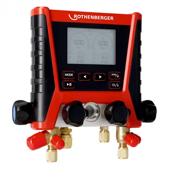 Rothenberger ROCOOL MAXI 4 Yollu Dijital Manifold Seti – Bluetooth, -1…55 bar, R32 Uyumlu (1000005503)