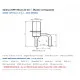 Sanhua DPF(TS1)2.4C-40 Elektronik Genleşme Vanası (EEV) – Kv 0,23 · 500 Adım · Ø6,35 mm Dirsekli Bağlantı
