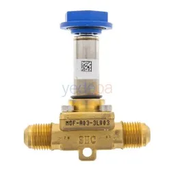 Sanhua MDF-A03-3L003 Solenoid Vana – 3/8" Rakorlu, 0.23 m³/h (HFC/HFO Uyumlu)
