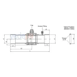 Sanhua SBV(M)-A17YHSY-1-SA Yüksek Debili Küresel Vana – 2 1/8" ODF, 225 m³/h, Servis Girişsiz, Endüstriyel Soğutma Sistemleri İçin