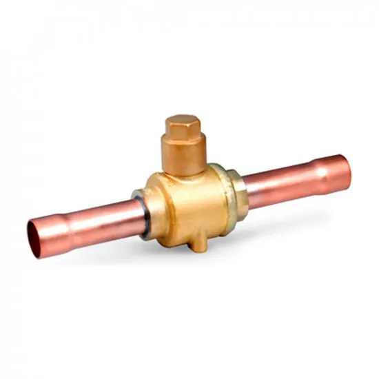 Sanhua SBV02-019T Küresel Vana Servis Portsuz – 1/4" ODF Lehim, Kv 1,9, 49 bar